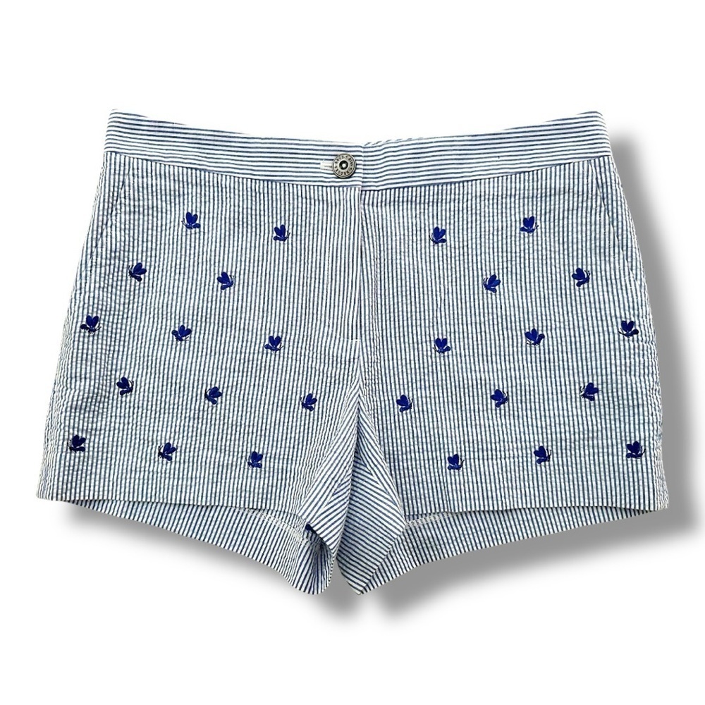 Brooks Brothers | Seersucker Embroidered Shorts (6)
